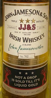 John Jameson & Son Thanks A Million 40% 700ml