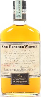 Old Forester 75th Anniversary of the Repeal of Prohibition 50% 375ml