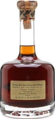 Glen Grant 20yo Armando Giovinett JR. Milano 46% 750ml