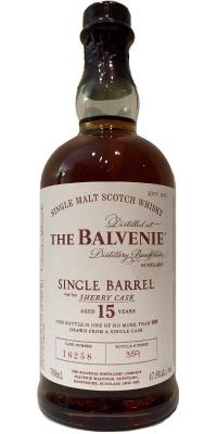 Balvenie 15yo Single Barrel Sherry Cask #16258 47.8% 700ml