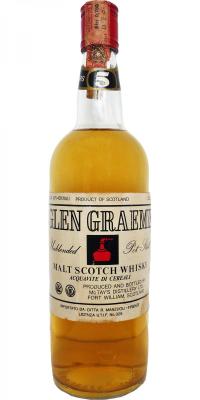 Glen Graeme 5yo Unblended Pot-Still Malt Scotch Whisky Importato da: Ditta R. Manzuoli Firenze 40% 750ml