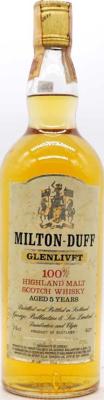 Miltonduff 5yo 100% Highland Malt Scotch Whisky Importato da Spirit S.p.A. Genova 40% 750ml