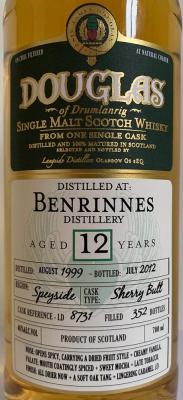Benrinnes 1999 DoD Sherry Butt LD 8731 46% 700ml