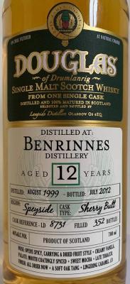 Benrinnes 1999 DoD Sherry Butt LD 8731 46% 700ml