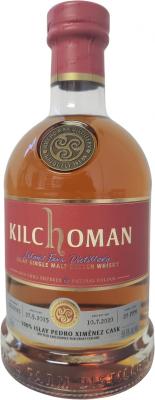 Kilchoman 2015 100% Islay Pedro Ximenez Cask 322/2015 Craft cellars 58.6% 700ml