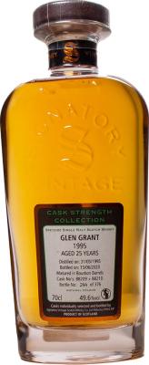 Glen Grant 1995 SV Cask Strength Collection Boubon Barrel 88209 + 88210 49.6% 700ml