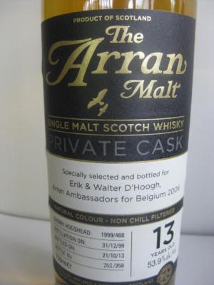 Arran 1999 Sherry Hogshead 1999/468 53.9% 700ml