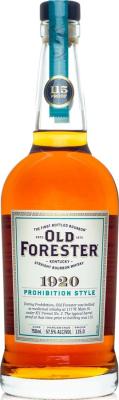 Old Forester 1920 Prohibition Style Kentucky Straight Bourbon Whisky New Charred American White Oak 57.5% 750ml