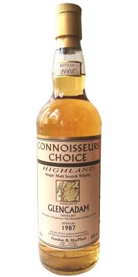 Glencadam 1987 GM Connoisseurs Choice Refill Bourbon Barrels 43% 700ml