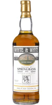 Springbank 1972 W&W 46% 750ml