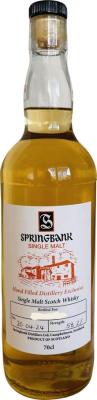 Springbank Hand Filled Distillery Exclusive 58.2% 700ml