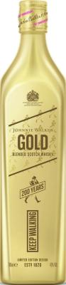 Johnnie Walker Gold Label Reserve 200 Years Golden Bottle 40% 700ml