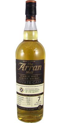 Arran 2008 Private Cask Bourbon Barrel 2008/1135 Keepers of the Quaich 57% 700ml