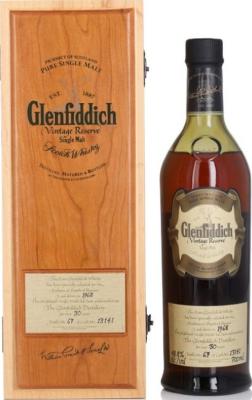 Glenfiddich 1968 Vintage Reserve 48.8% 700ml