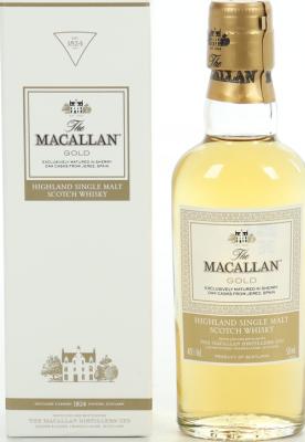 Macallan Gold The 1824 Series Sherry Oak Casks from Jerez Spain 40% 50ml