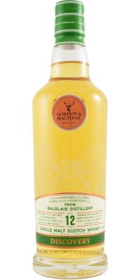 Balblair 12yo GM Bourbon Cask Matured 43% 700ml