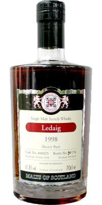 Ledaig 1998 MoS Sherry Butt #800025 61.8% 700ml