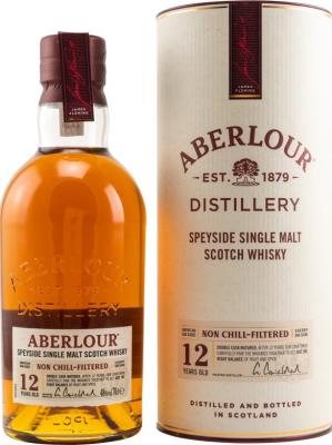 Aberlour 12yo Non Chill-Filtered American Oak Sherry Oak 48% 700ml