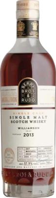 Williamson 2013 BR Single Cask Moscatel Cask Finish 57.9% 700ml