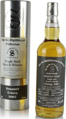 Unnamed Orkney 2005 SV The Un-Chillfiltered Collection Hogshead DRU17 A106 69 The Spirits Company Australia 56.2% 700ml