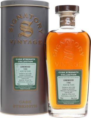 Linkwood 1990 SV Cask Strength Collection Re-Charred Hogshead #9721 56.2% 700ml