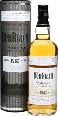 BenRiach 1983 Single Cask Bottling Batch 9 Bourbon Hogshead #291 43.1% 700ml