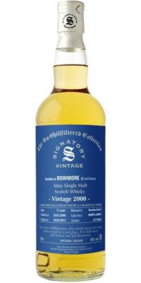 Bowmore 2000 SV The Un-Chillfiltered Collection LMDW Bourbon Barrels 800095 + 800096 46% 700ml