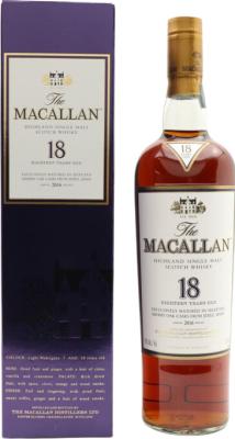 Macallan 18yo Sherry Casks 43% 750ml