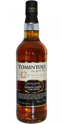 Tomintoul 12yo Oloroso Old Oloroso Sherry Finish 40% 750ml