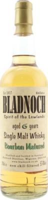 Bladnoch 6yo Bourbon Cask Matured 57.3% 700ml