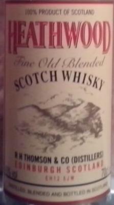 Heathwood Fine Old Blended Scotch Whisky 40% 700ml
