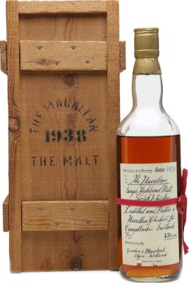 Macallan 1938 The Malt distributed by Gordon & MacPhail 43% 750ml