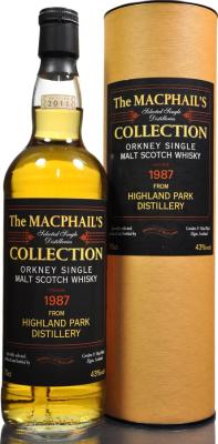 Highland Park 1987 GM The MacPhail's Collection Refill Bourbon Barrels 43% 700ml