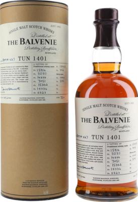 Balvenie Tun 1401 Batch #7 See Note Travel Retail 49.2% 700ml