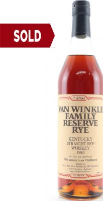 Van Winkle 1985 Family Reserve Rye A992 50% 700ml