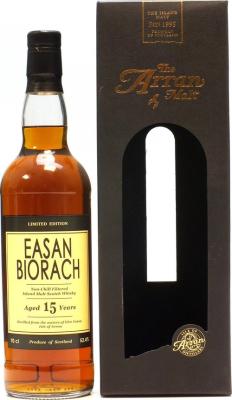 Arran 15yo Easan Biorach Limited Edition Bourbon + Sherry Casks Finish Hotel Lochranza 52.4% 700ml