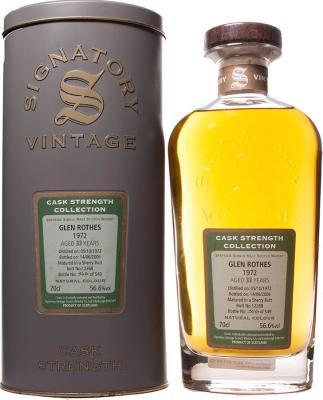 Glenrothes 1972 SV Cask Strength Collection Sherry Butt #12368 56.6% 700ml