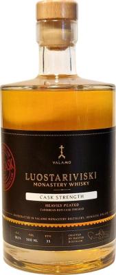 Valamo Luostariviski Monastery Whisky Cask Strength Heavily Peated PPM 35 Caribbean Rum Finish 58.5% 500ml