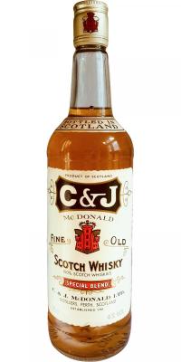 C&J McDonald's Fine Old Scotch Whisky Special Blend 40% 750ml