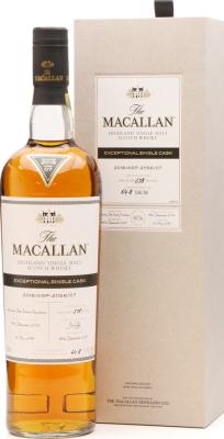 Macallan 2018/ASP-21156/07 Exceptional Single Cask American Oak Sherry Puncheon 64.8% 750ml