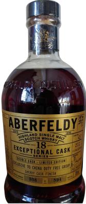 Aberfeldy 2002 Double Cask Limited Edition Sherry Cask Finish 54% 700ml