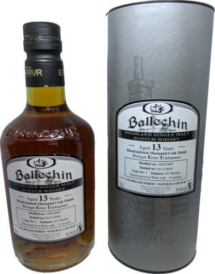 Ballechin 2007 Blaufrankisch Mariental Cask Finish #1 Weingut Ernst Triebaumer 59.9% 700ml