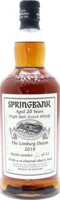 Springbank 20yo The Limburg Dozen Re-charred Sherry Butt 56.9% 700ml