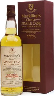 Scapa 1991 McC Single Cask Cask Strength #1191 55.9% 700ml