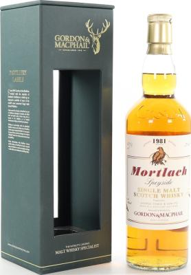 Mortlach 1981 GM Licensed Bottling Ex-Bourbon Casks 43% 700ml