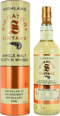 Inchmurrin 1996 SV Vintage Collection 18yo Refill Butt #29 43% 700ml