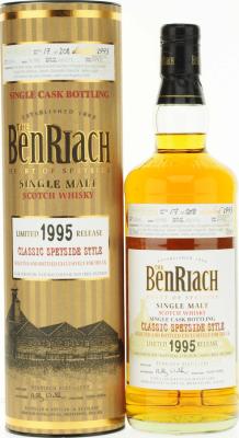 BenRiach 1995 Single Cask Bottling Port Puncheon #3696 Whisky Weekend Twente 2014 53.5% 700ml