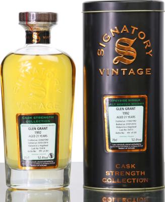 Glen Grant 1992 SV Cask Strength Collection #55414 52.4% 700ml