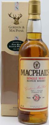 MacPhail's 21yo GM Single Malt 40% 700ml