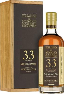 North British 1988 WM Barrel Selection Cask Strength 1st Fill Oloroso Sherry Butt Finish 47.2% 700ml